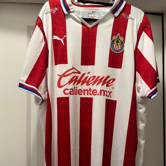 Shirts Puma Chivas De Guadalajara Home Jersey 221 Red Size Men